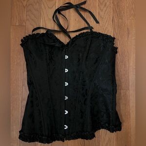 Elegant Black Corset Top